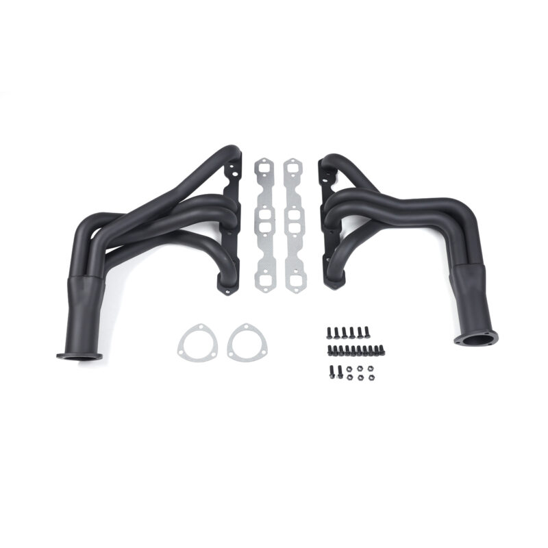 FOR 1955-1974 CORVETTE WITH 265-400 CI V8 ENGINES 1-5/8" LONG TUBE HEADERS BLACK