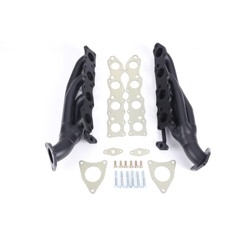 FOR 07-16 TUNDRA 5.7L 345 V8 LIMITED SR5 TR CERAMIC BLACK SHORTY EXHAUST HEADER