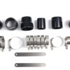 FOR 1995-2001 SUBARU IMPREZA GC8 INTERCOOLER PIPING+ SILICONE+CLAMP BLACK ALU - Image 2