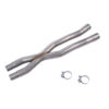 FOR FORD MUSTANG GT 15-18 S550 5.0L COYOTE V8 2.5" X-PIPE MID-PIPE CUT AND CLAMP - Image 2