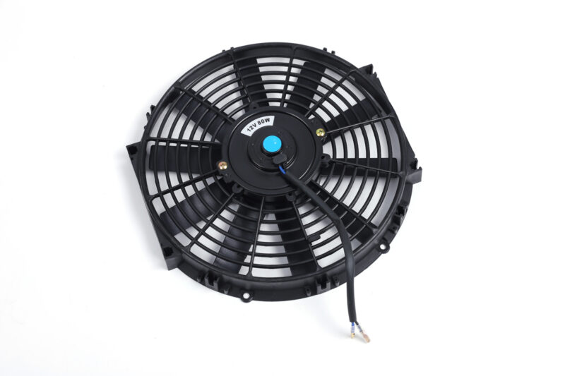 12V 80W UNIVERSAL ELECTRIC RADIATOR SLIM COOLING FAN 12" PULL PUSH ENGINE BAY BK - Image 3